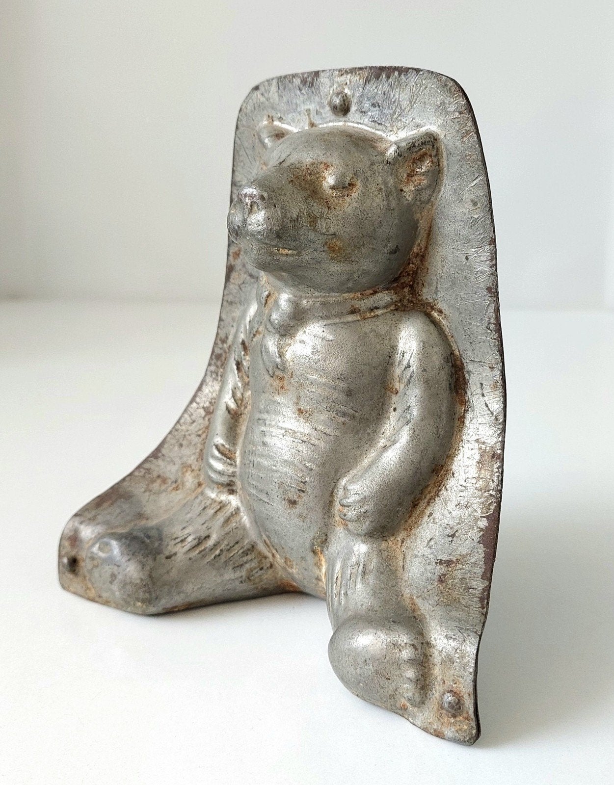 Oude Chocoladevorm Teddybeer Chocolade Vorm Beer, Antiek en Kunst, Ophalen of Verzenden