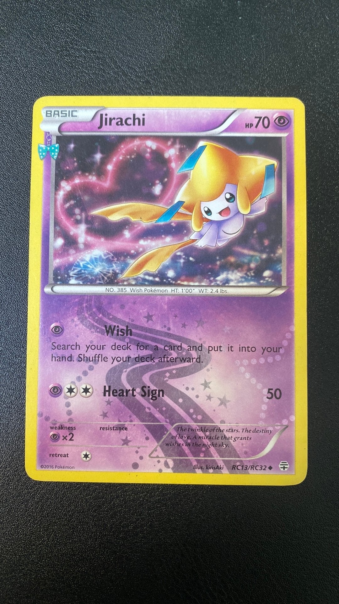 Pokemon jirachi rc13 generations, Ophalen of Verzenden, Gebruikt, Losse kaart
