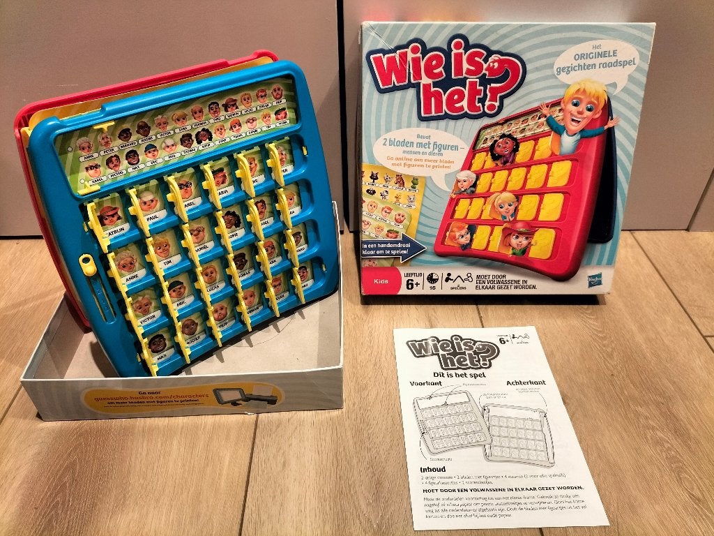 Wie is Het? - spel van Hasbro, Een of twee spelers, Ophalen of Verzenden, Gebruikt, Hasbro