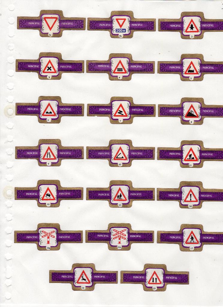 Principal NF Verkeerstekens  paars, Verzenden, Zo goed als nieuw, Sigarenbandjes