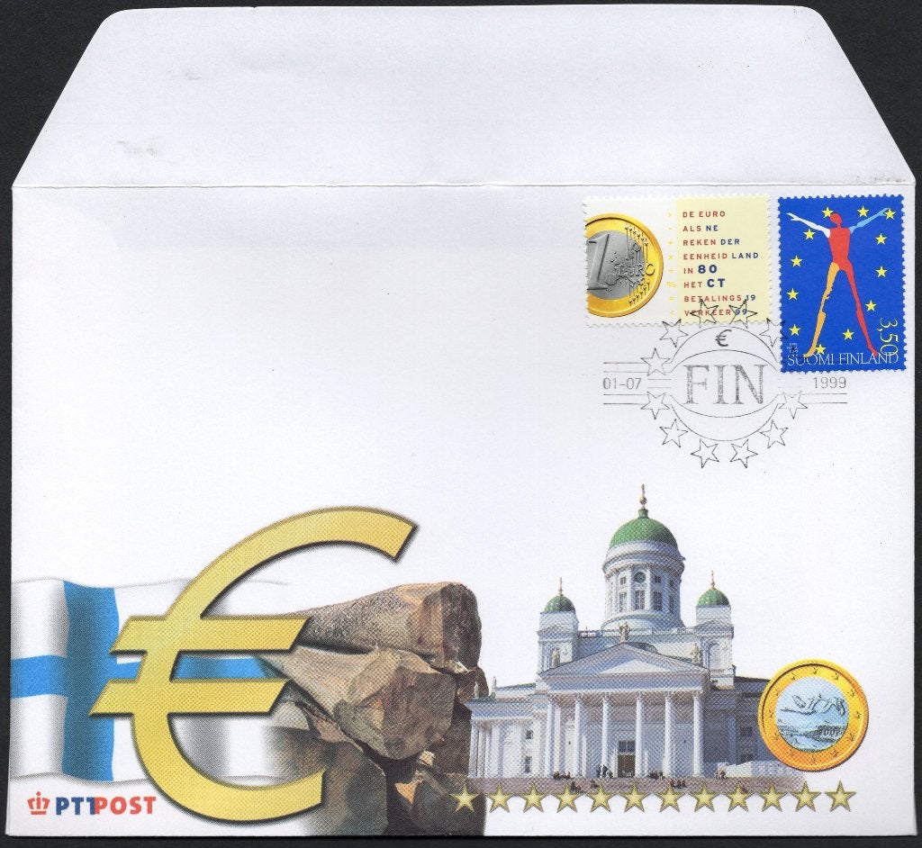 invoering Euro - Finland, Verzenden, Envelop