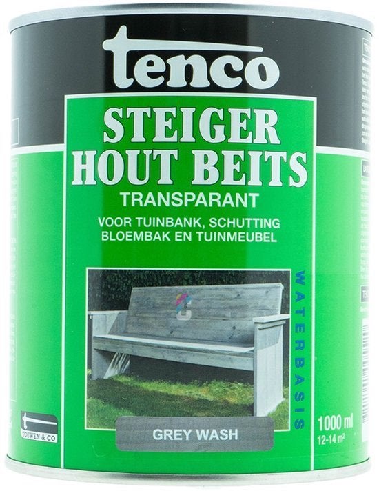 Tenco 11085502 Steigerhoutbeits - Grey Wash - 1L, ., Nieuw, Ophalen of Verzenden, .