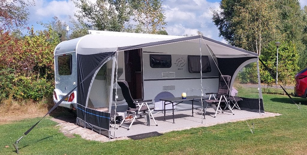 Te koop Dorema Solaro luifel met extra’s, Caravans en Kamperen, Voortenten en Luifels, Ophalen, Zo goed als nieuw, Polyester, Dorema