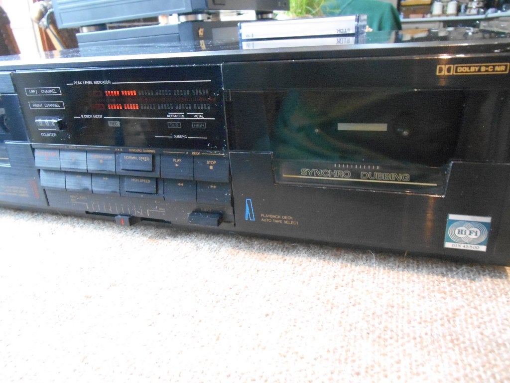 Vintage jvc cassettedeck TD-W330, Ophalen, JVC, High speed dubbing