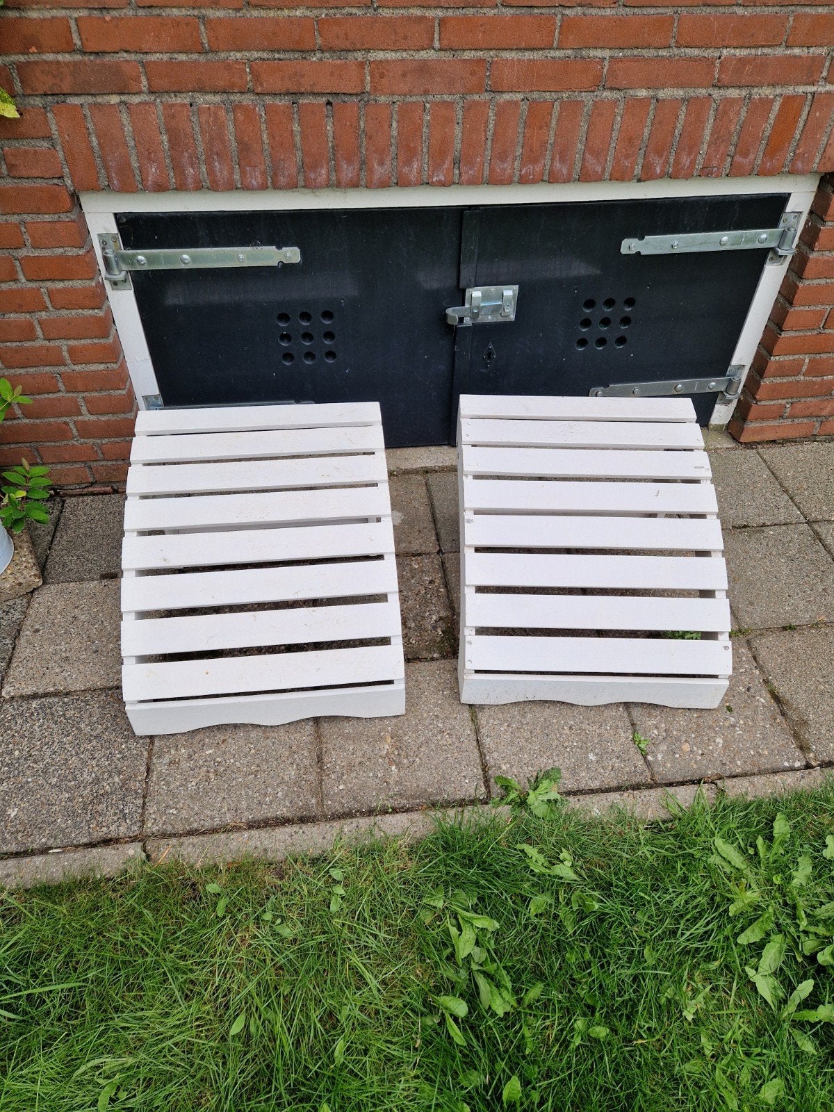 2 Voetenbanken Summerville, Ophalen, Hout