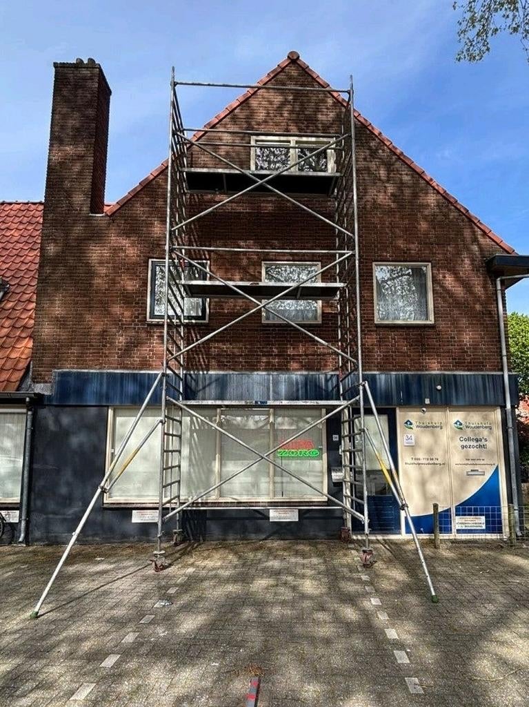 Steiger te huur incl transport en montage! Beschikbaar:9 mei, Doe-het-zelf en Verbouw, Steigers, Ophalen, Gebruikt, Rolsteiger of Kamersteiger