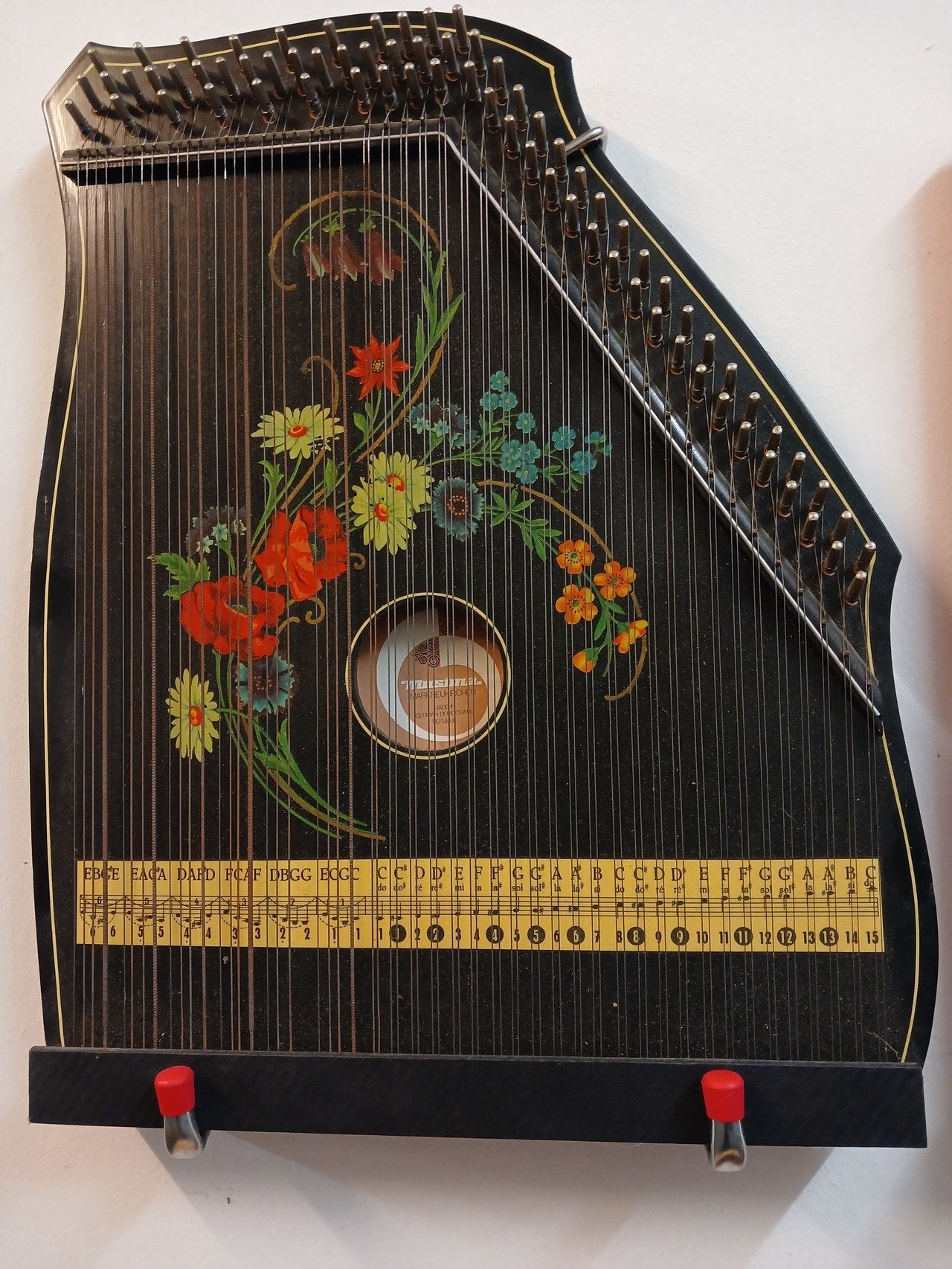 Vintage Musima tafelciter, Ophalen, Gebruikt, Citer