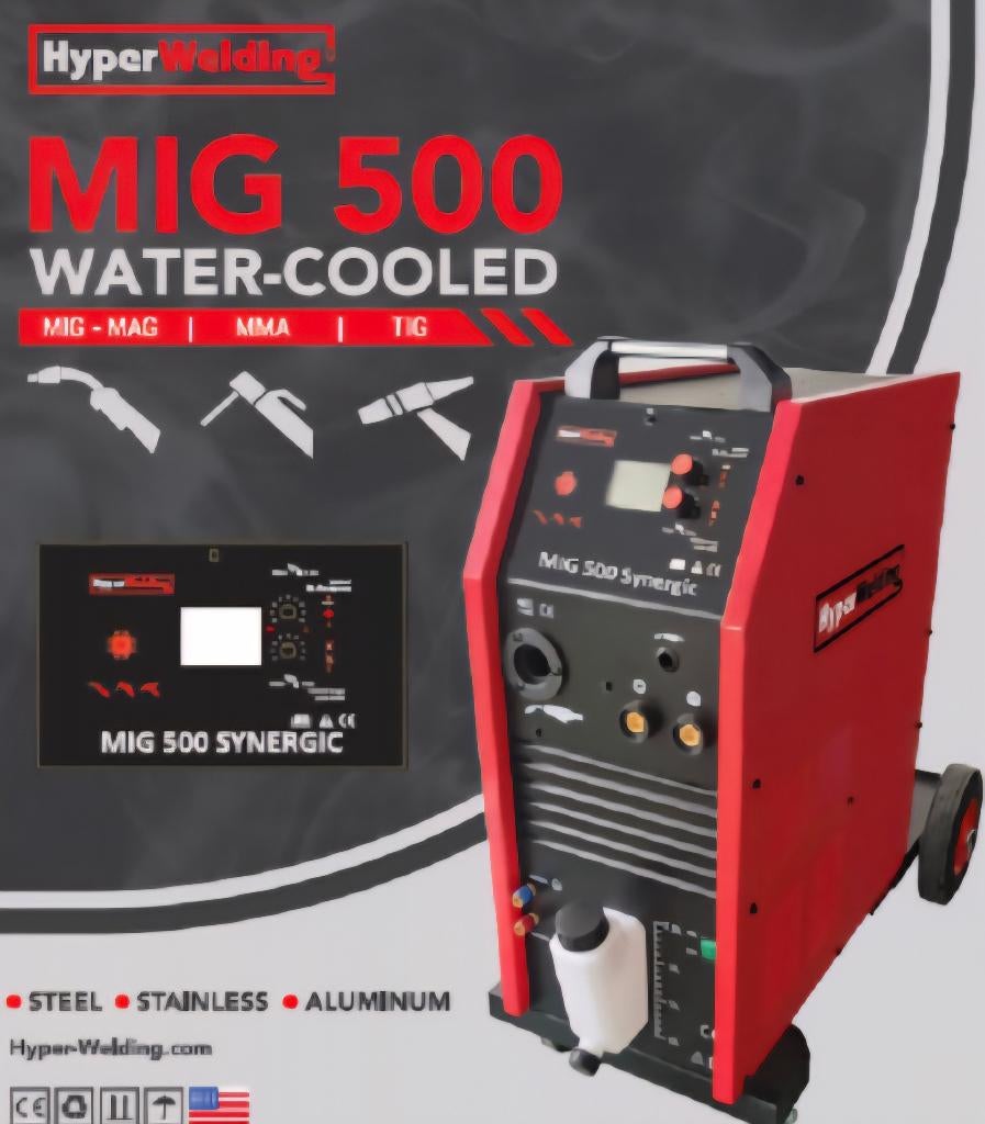 Lasapparaat MIG 500 Synergic, Ophalen, Nieuw, Minder dan 150 ampère, Elektroden