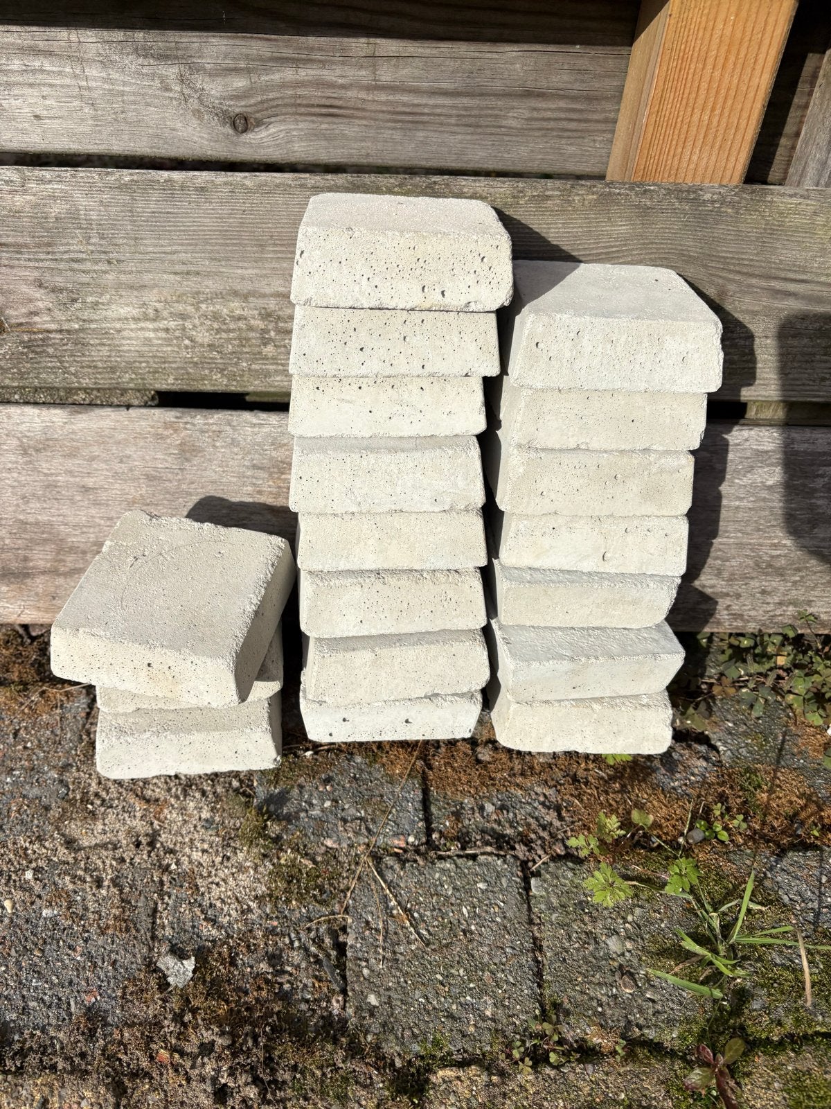 Beton stelblokjes 35mm 100x100mm - 18 stuks, Ophalen, Nieuw, Beton