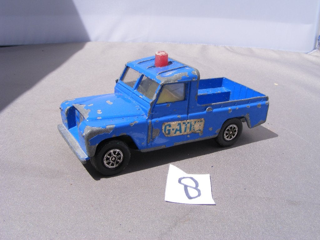 Land rover 109wb flying club corgi toys whizz 1/43 (8) blauw, Ophalen of Verzenden, Gebruikt, Auto, Corgi