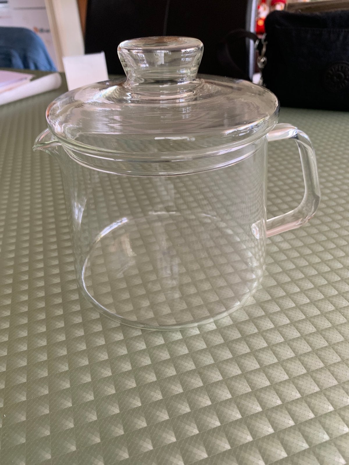 Douwe Egberts Pickwick ,, oude” serie glazen theepot, Glas of Glazen, Ophalen of Verzenden, Overige stijlen, Glas