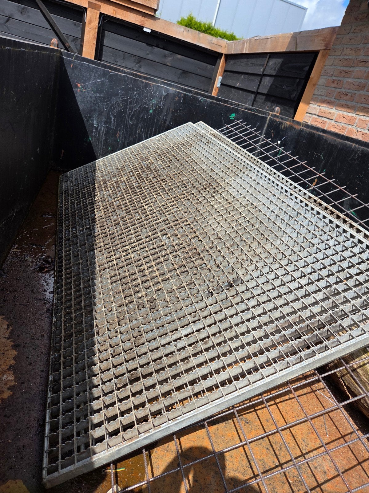 Gegalvaniseerde looproosters 2m x 1m gebruikt