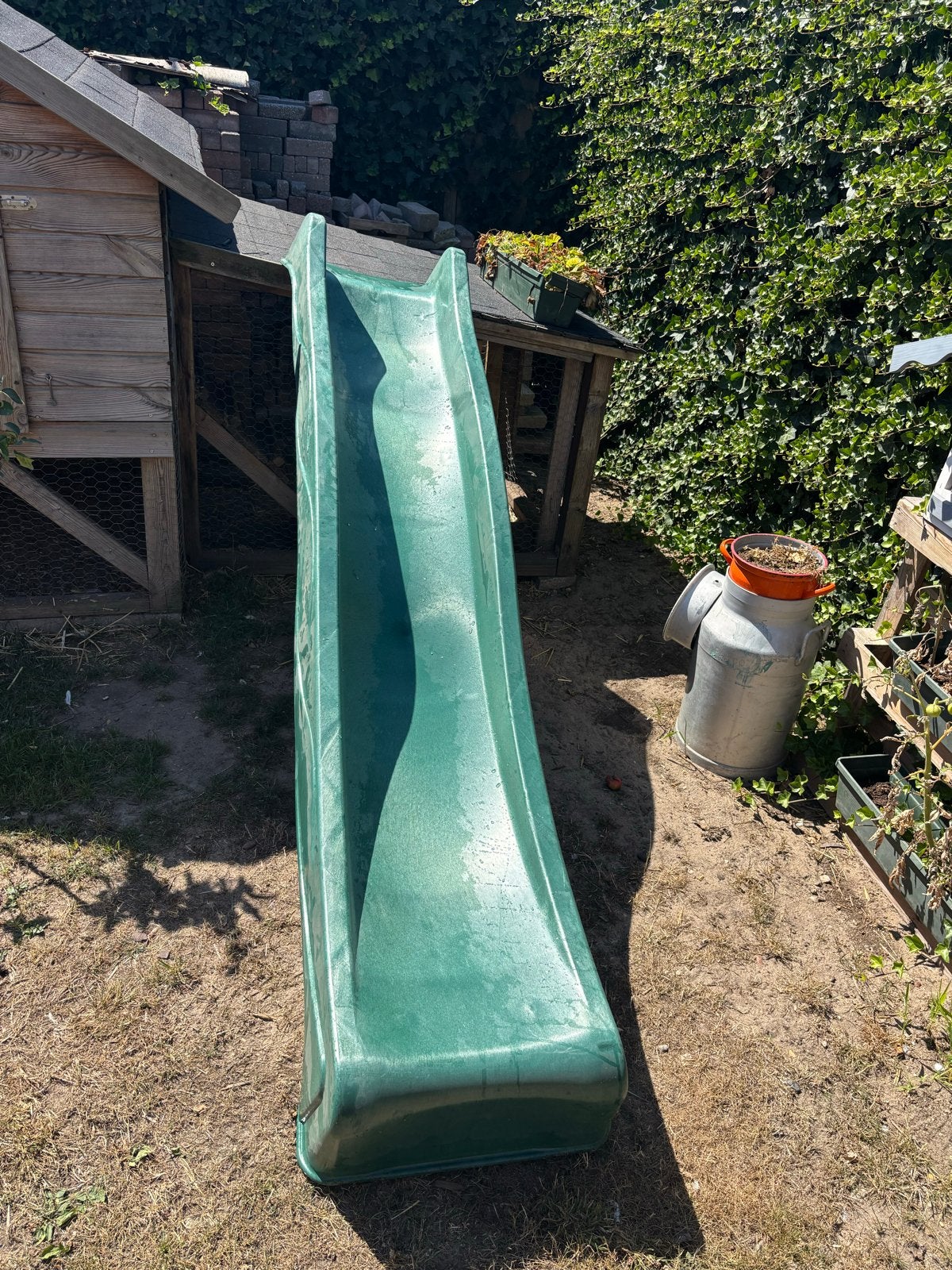 Groene glijbaan voor speeltoestel, Ophalen, Nieuw, Glijbaan
