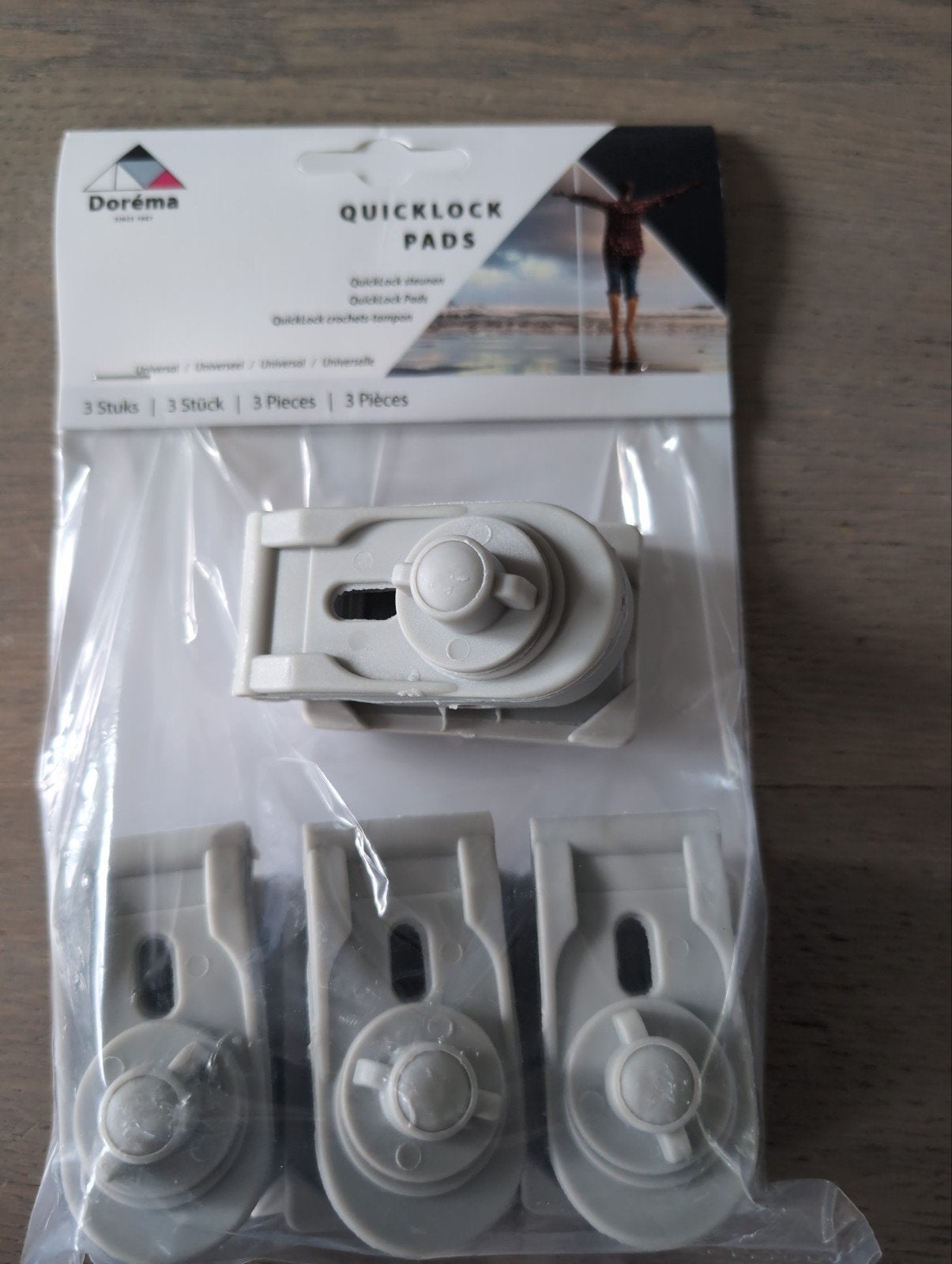 Dorema Quick Lock pads universeel (set van 4), Caravans en Kamperen, Caravan accessoires, Nieuw, Ophalen of Verzenden