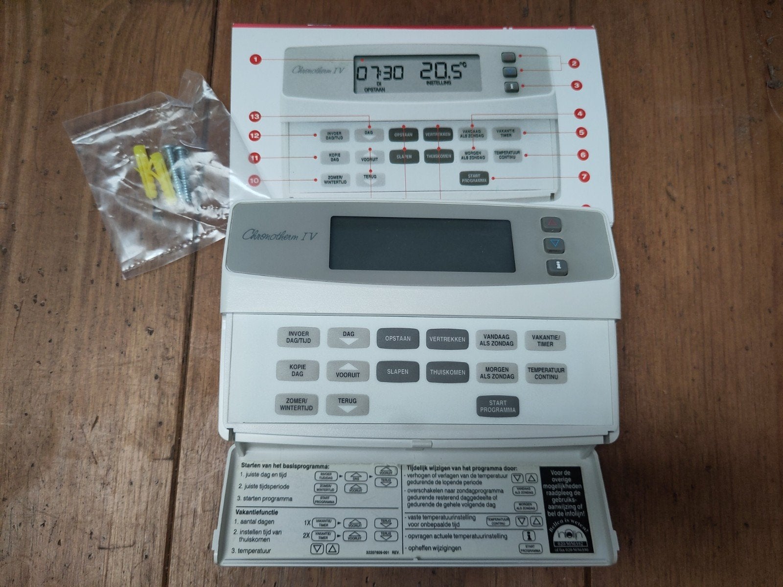 Honeywell Chronotherm IV (4) thermostaat, Ophalen of Verzenden, Minder dan 60 cm, Thermostaat, Minder dan 30 cm