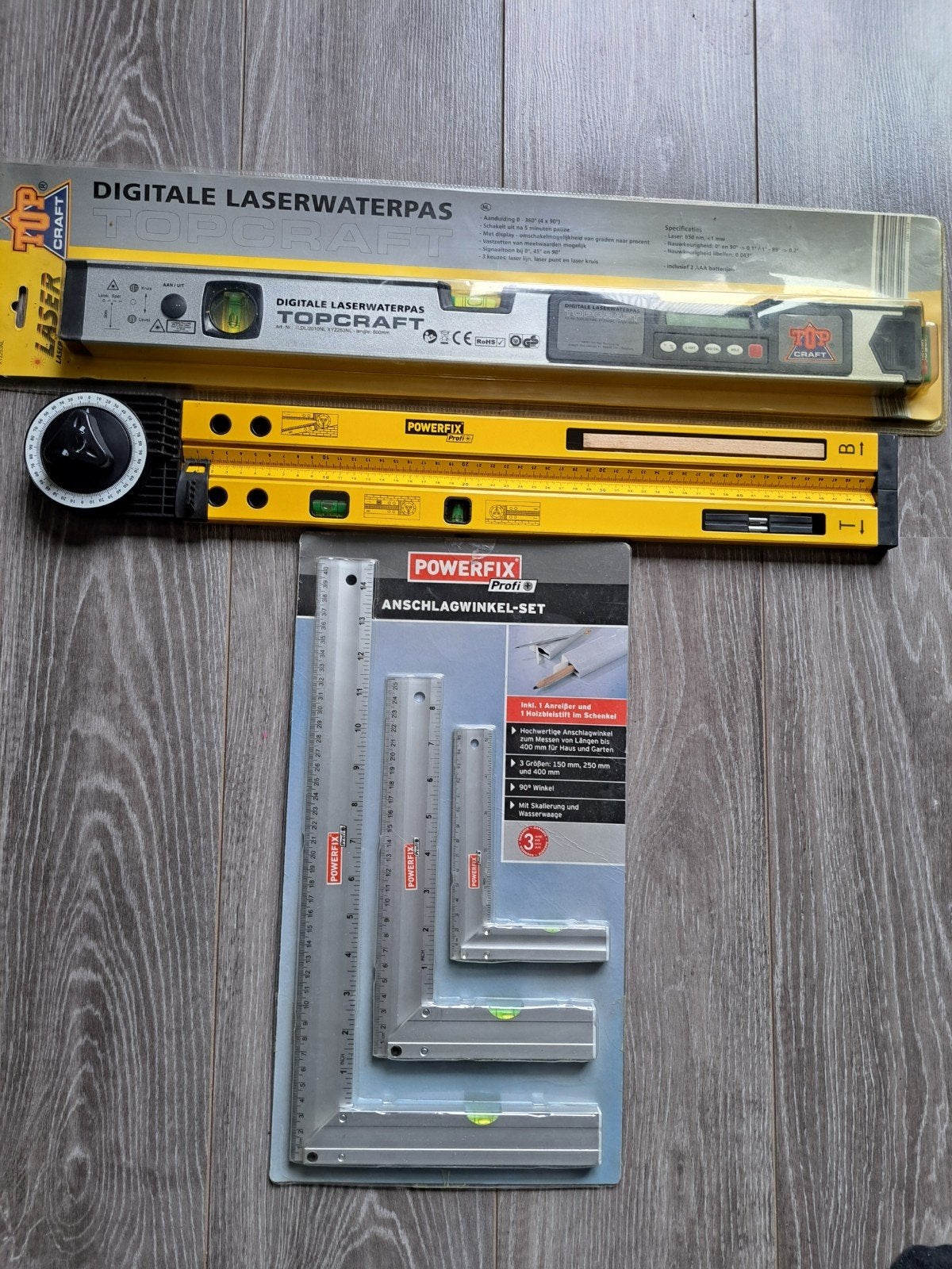 digitale laserwaterpas en winkelhaken, Ophalen of Verzenden, Nieuw