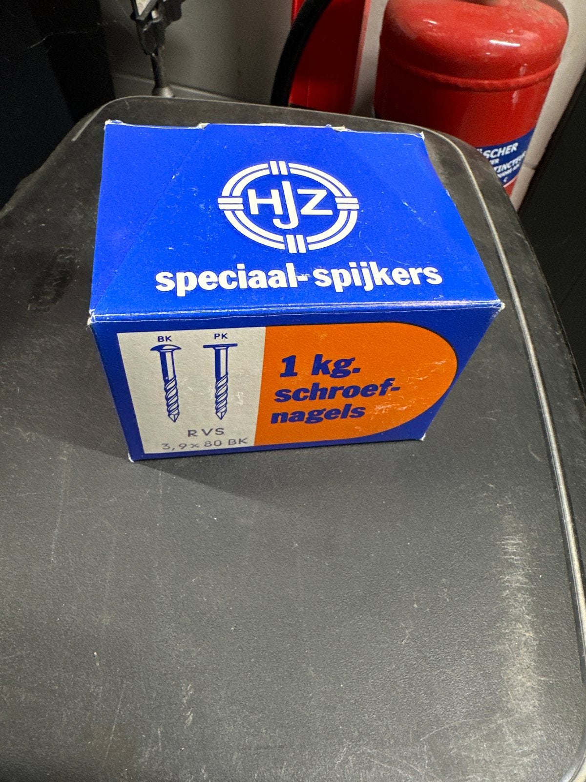 RVS Schroefnagels / spijkers 3.9x80mm - 1kg, Doe-het-zelf en Verbouw, Ophalen, 50 tot 100 mm, Nieuw, Spijkers