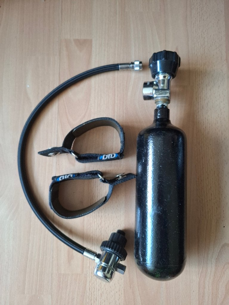Argon set, Ophalen, Gebruikt, Duikfles
