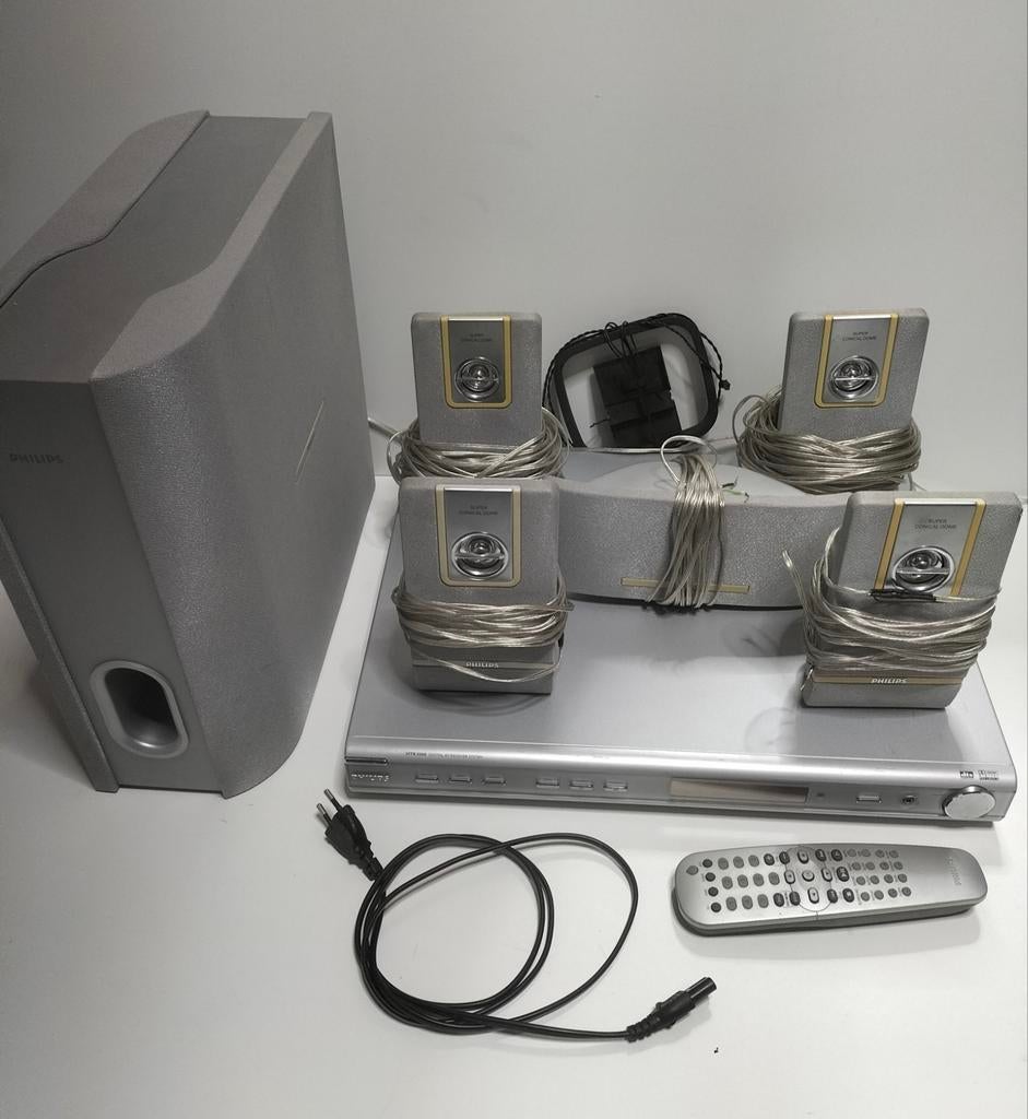 Philips HTR 5000 5.1 Surround Set, Philips, Gebruikt, 70 watt of meer, Ophalen of Verzenden