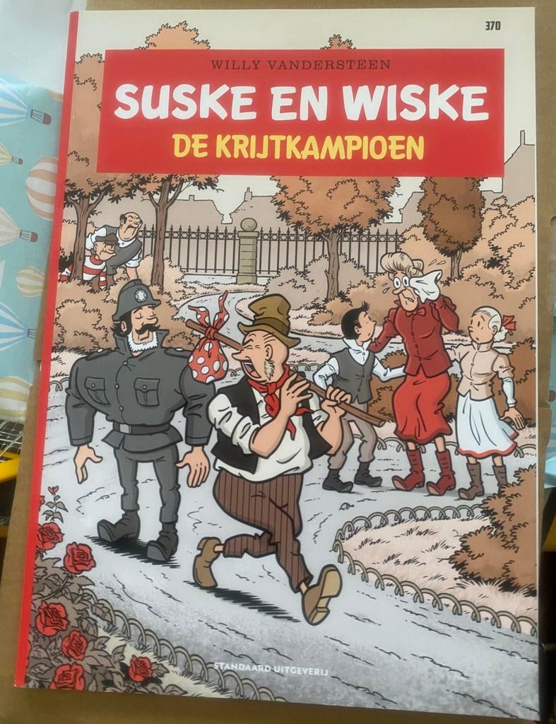 370 suske en wiske  - De krijtkampioen, Eén stripboek, Ophalen of Verzenden, Zo goed als nieuw, Willy Vandersteen; Peter Van Gucht