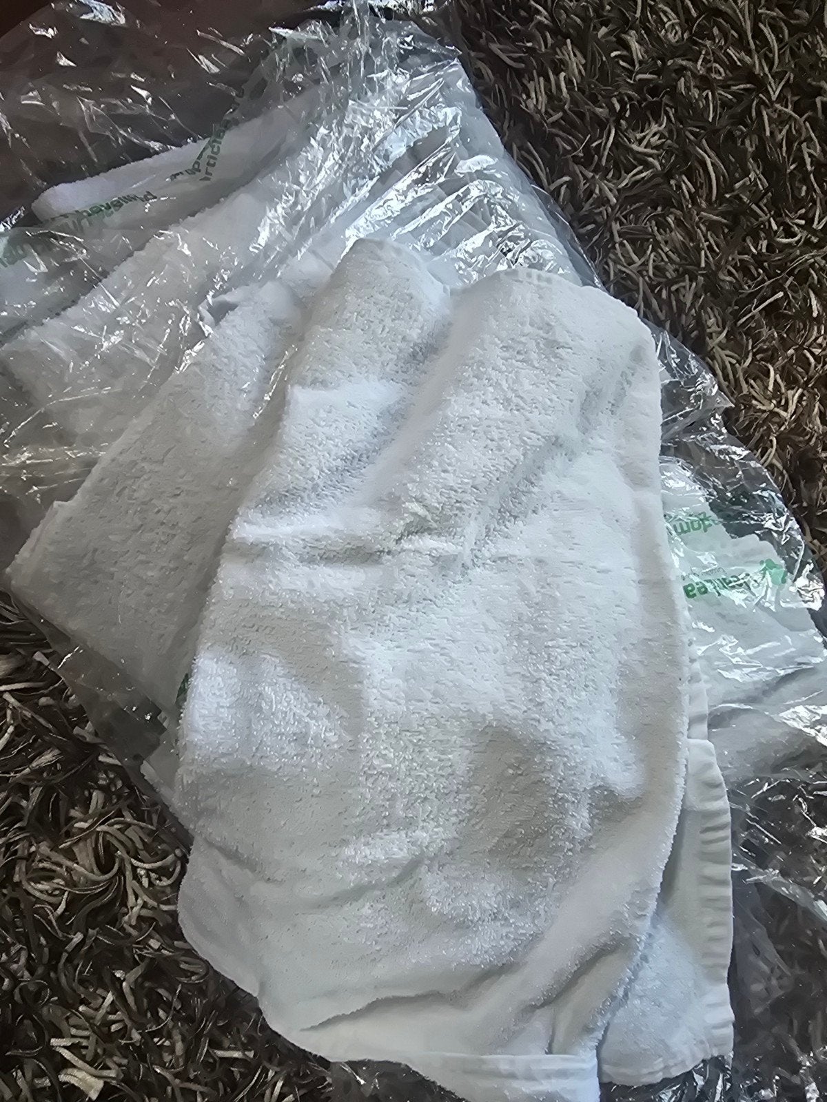 12 witte handdoeken: 6 grote en 6 kleine( DOOS 20), Ophalen of Verzenden