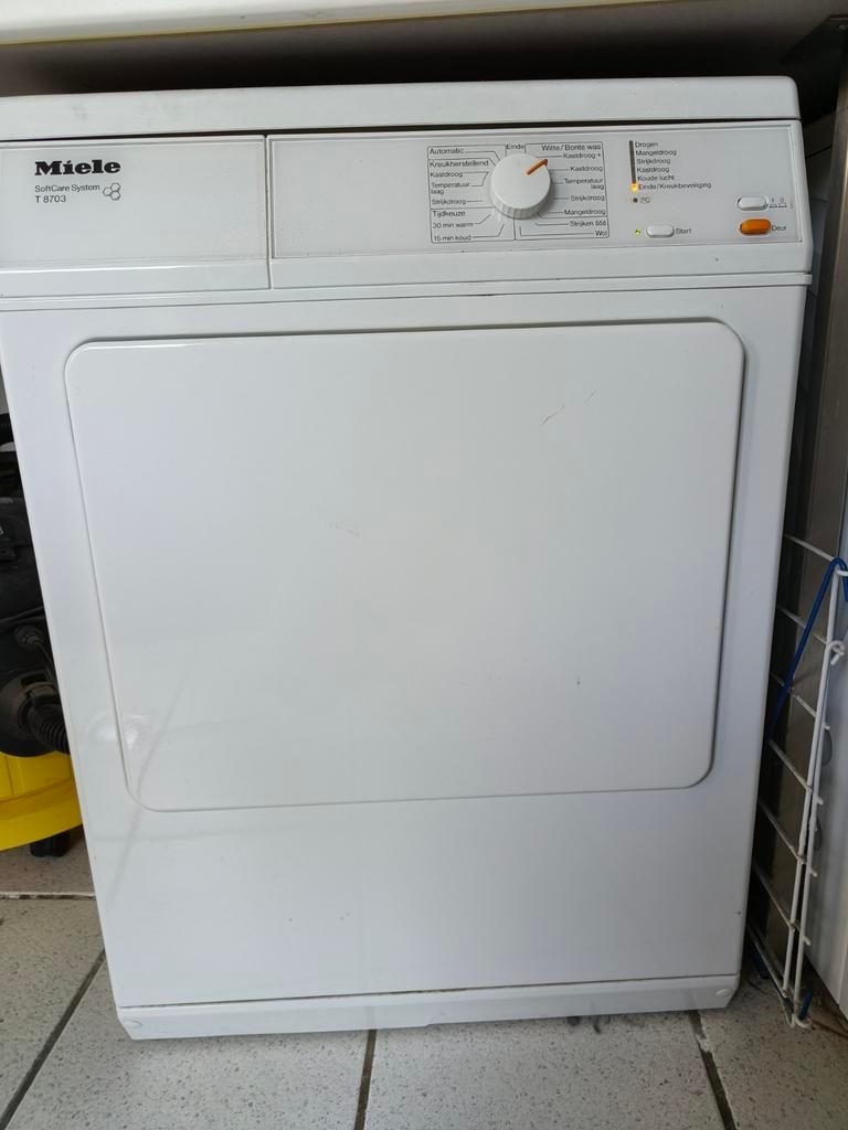 Wasdroger, luchtdroger Miele T 8703, Ophalen, Gebruikt, Luchtafvoer, 85 tot 90 cm