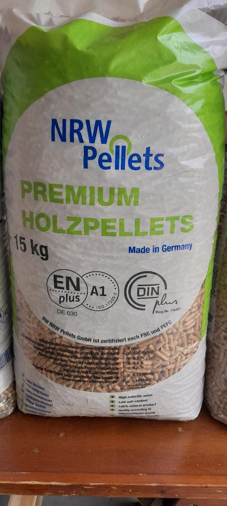 NRW pellets, houtpellets voor Uw pelletkachel, Minder dan 3 m³, Ophalen