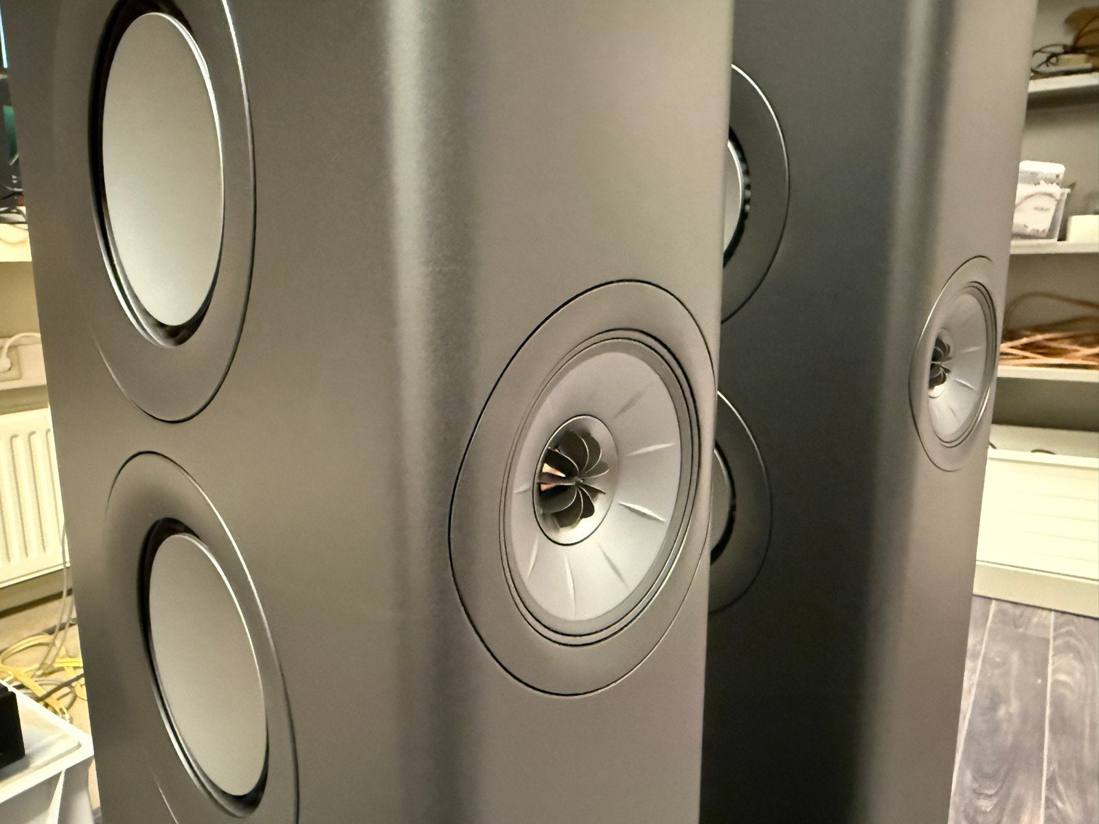 KEF LS60 Wireless Carbon Black NIEUW, Vloerstaande luidspreker, Nieuw, Afstandsbediening, KEF