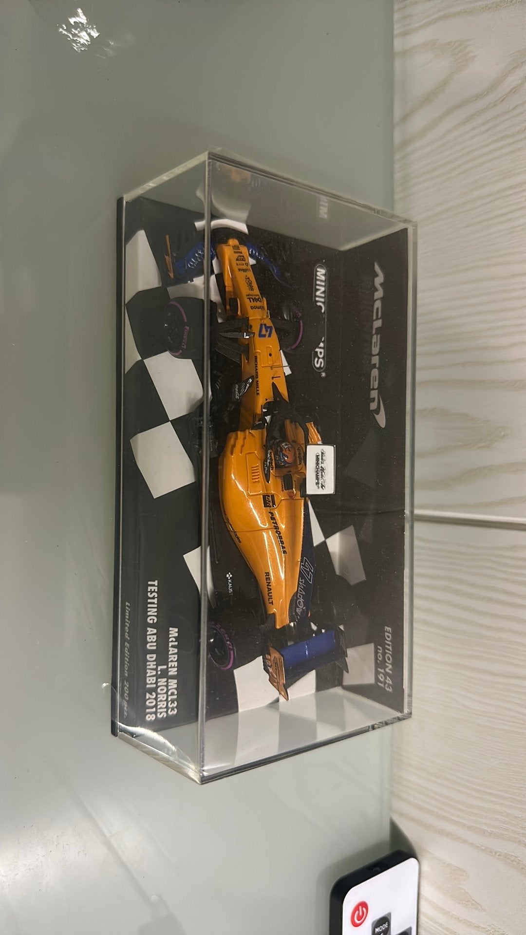 BELGIE. ZEER ZELDZAAM: Minichamps MCL33 Testing Lando Norris, Ophalen of Verzenden, Nieuw, Formule 1