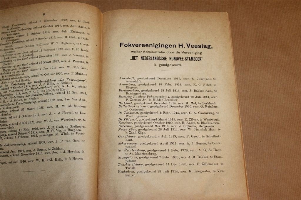 Rundvee-Stamboek 1925-1926 — Zwartbont Hollandsch Veeslag, Boeken, Ophalen of Verzenden, Gelezen