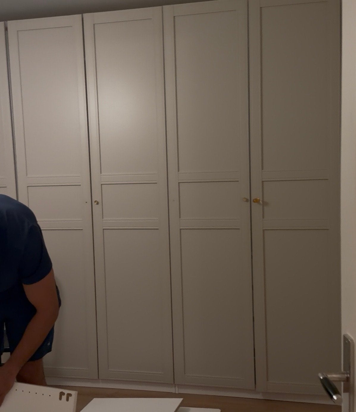 6 IKEA PAX deuren TYSSEDAL grijs beige gratis, Ophalen, Overige materialen, Gebruikt, 200 cm of meer
