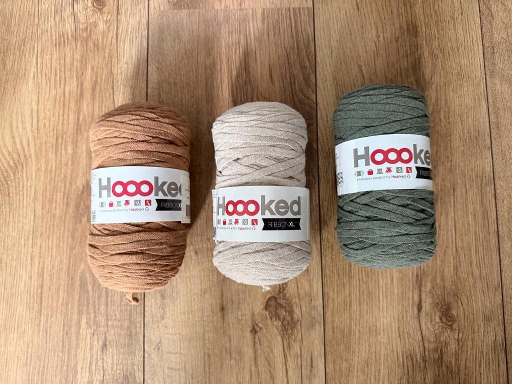 5 bollen hoooked ribbon xl, Ophalen of Verzenden, Nieuw, Breien of Haken, Wol of Garen