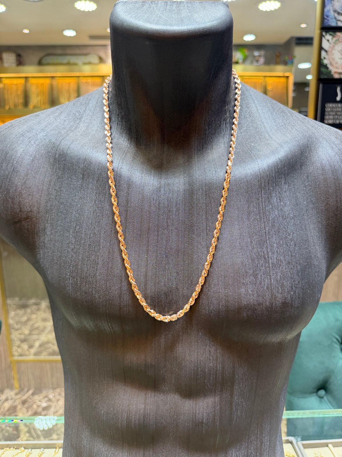 14KT Goud - 55.24 Gram - Ketting - ROPE - Herenketting, Sieraden, Tassen en Uiterlijk, Kettingen, Ophalen, Nieuw, Goud