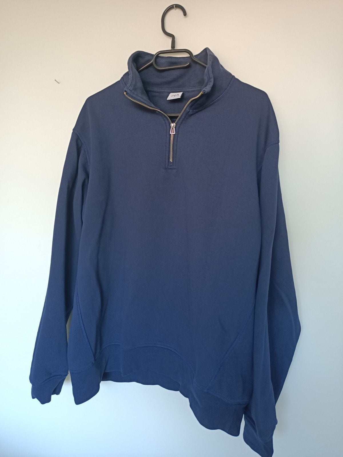 Zara heren sweater met rits - Maat XL, Zara, Blauw, Maat 56/58 (XL), Ophalen of Verzenden