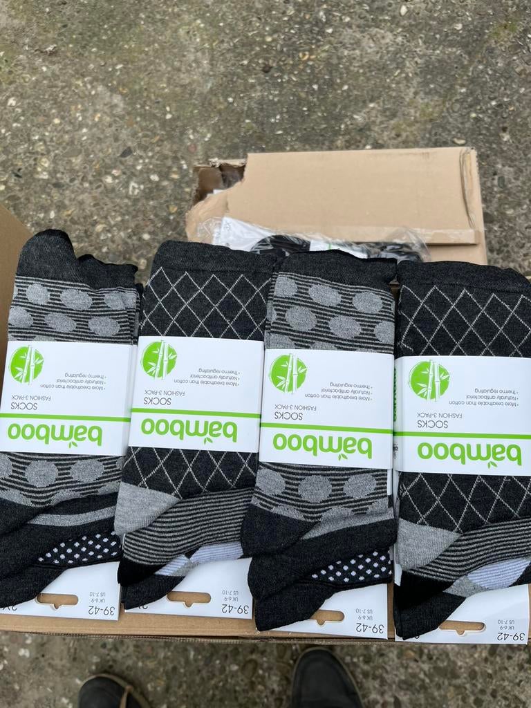 Bamboo sokken bundel 3 paar, Sokken en Kniesokken, 7471DW, Overige kleuren, Nieuw