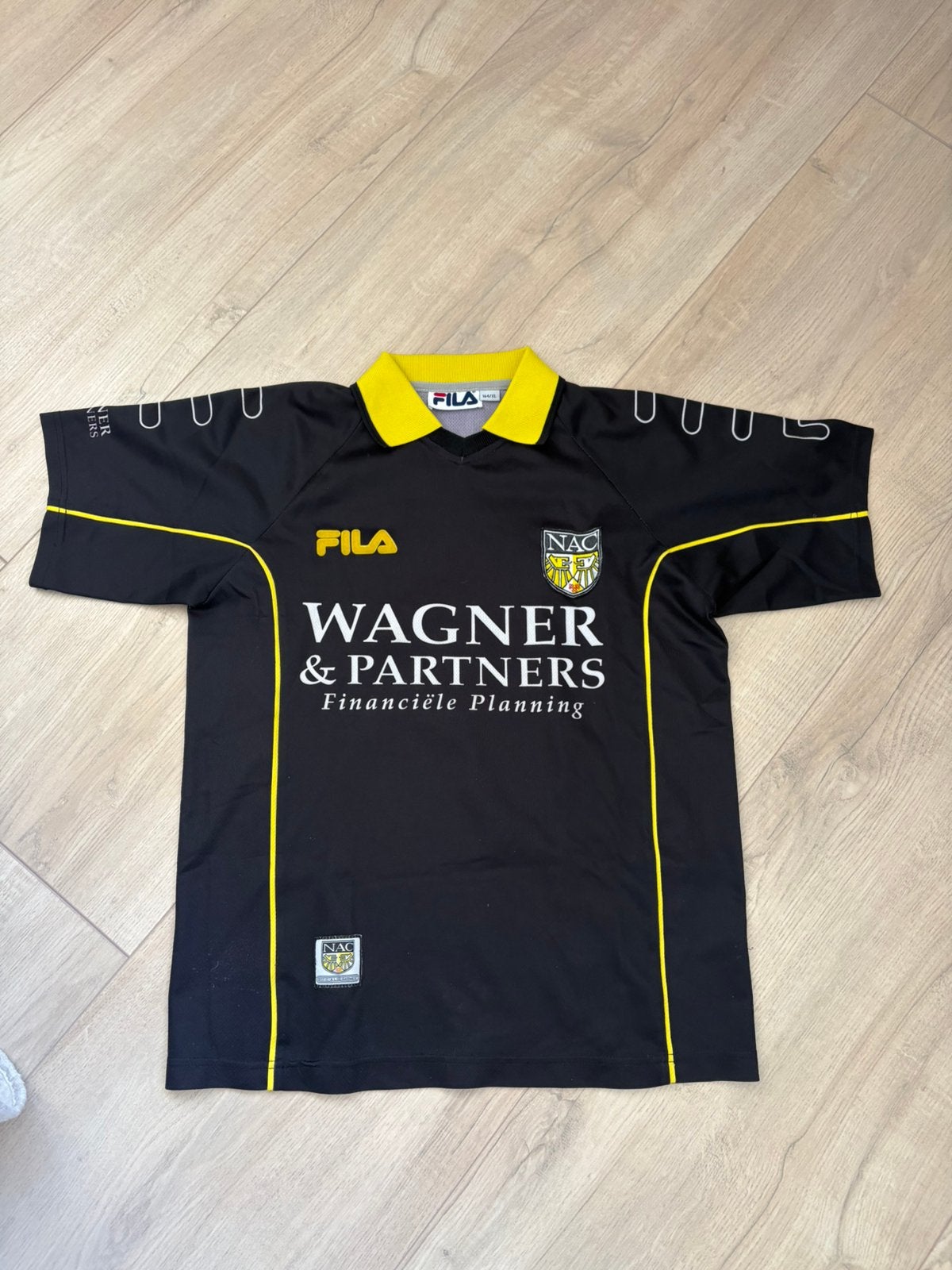 NAC Breda Fila shirt Wagner & Partners | maat 164, Maat XS of kleiner, Verzenden, Zo goed als nieuw, Shirt