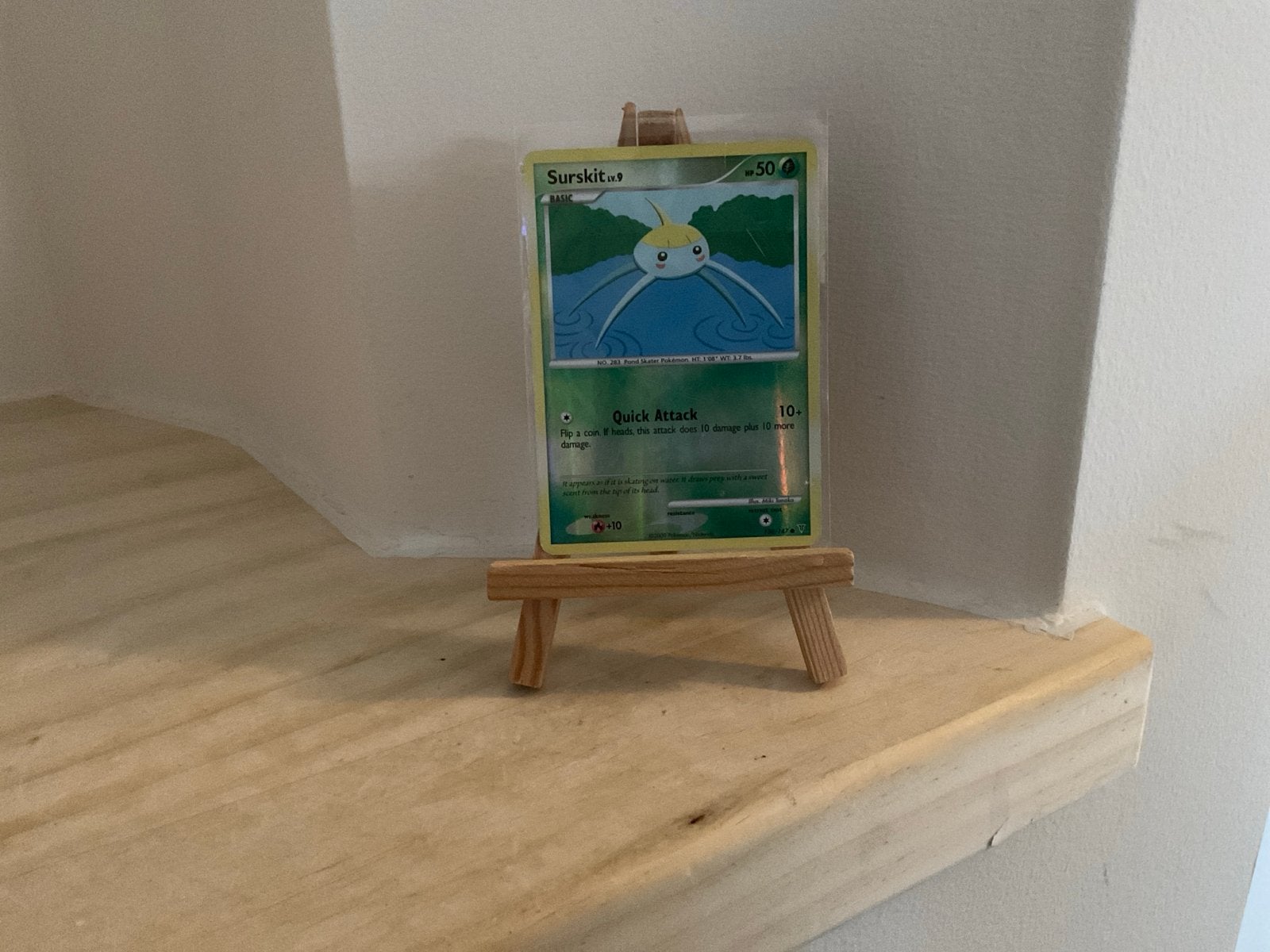 Surskit Reverse Holo Pokémon kaart, Ophalen of Verzenden, Gebruikt, Losse kaart, Foil
