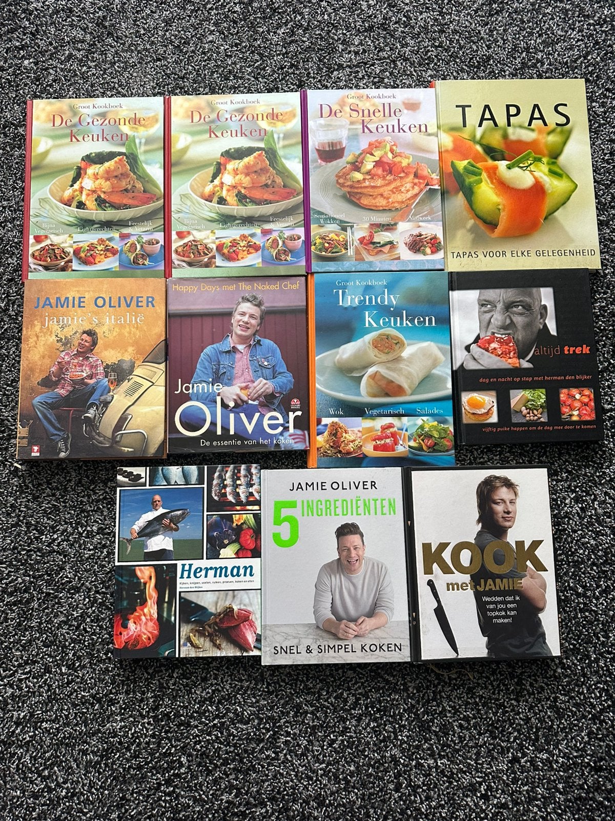 Diverse kook boeken van jamie oliver tot herman den blijker, Boeken, Ophalen, Zo goed als nieuw, Overige gebieden