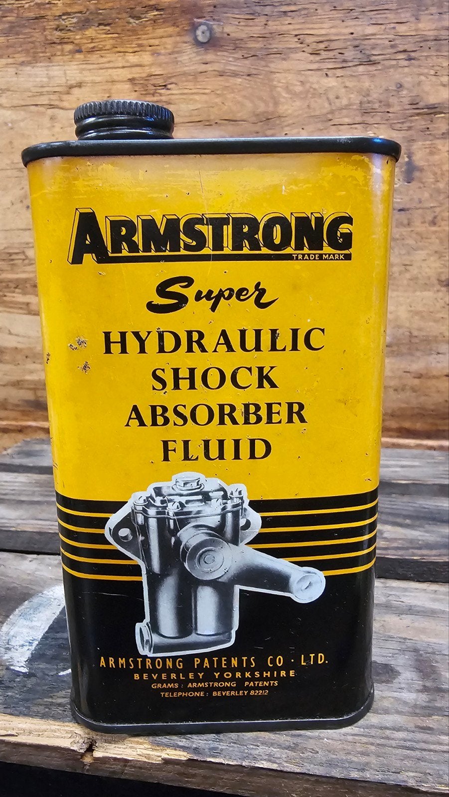 armstrong olieblik, Verzamelen, Blikken, Ophalen of Verzenden, Gebruikt, Overige