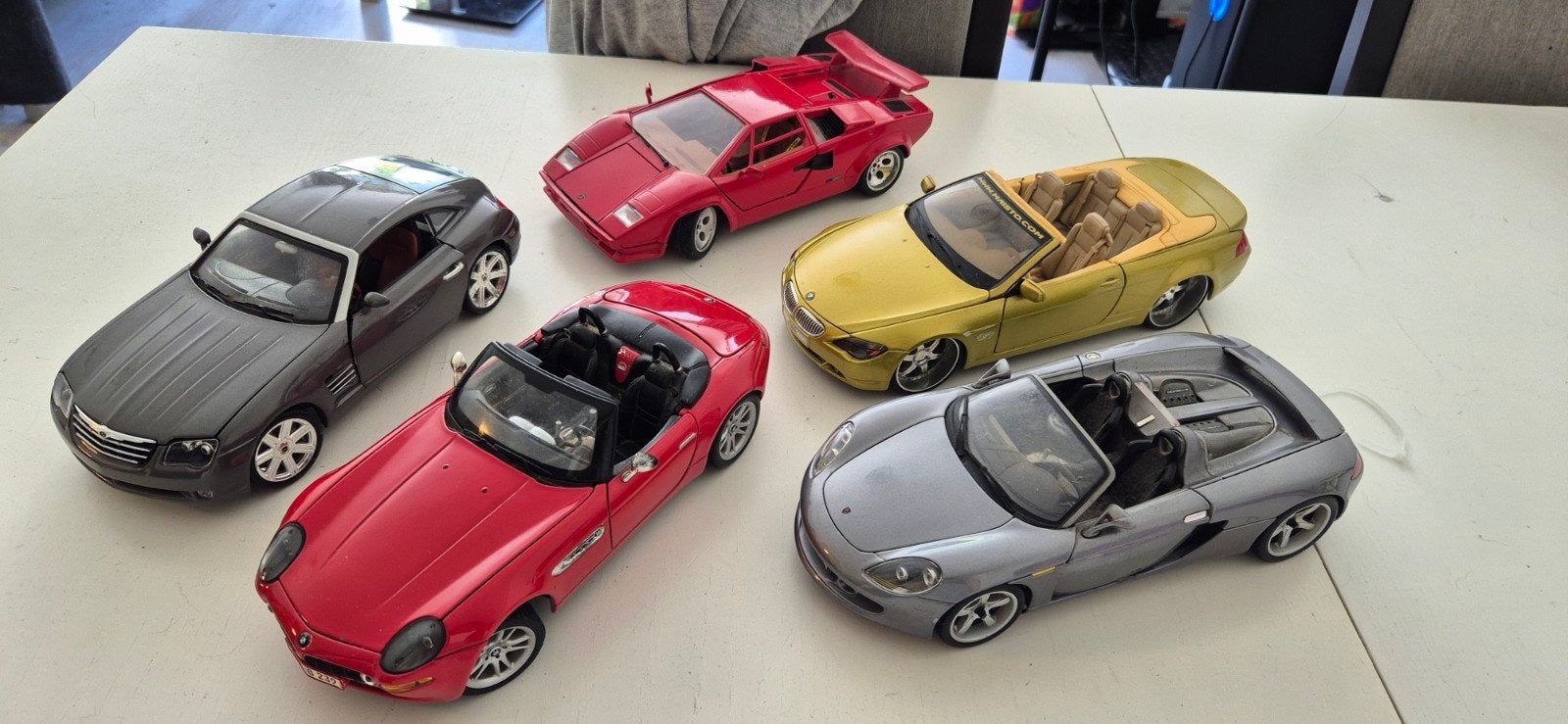 Diverse modelauto's te koop waaronder BMW zonder achterlicht, Gebruikt, Auto, Groter dan 1:32, Ophalen