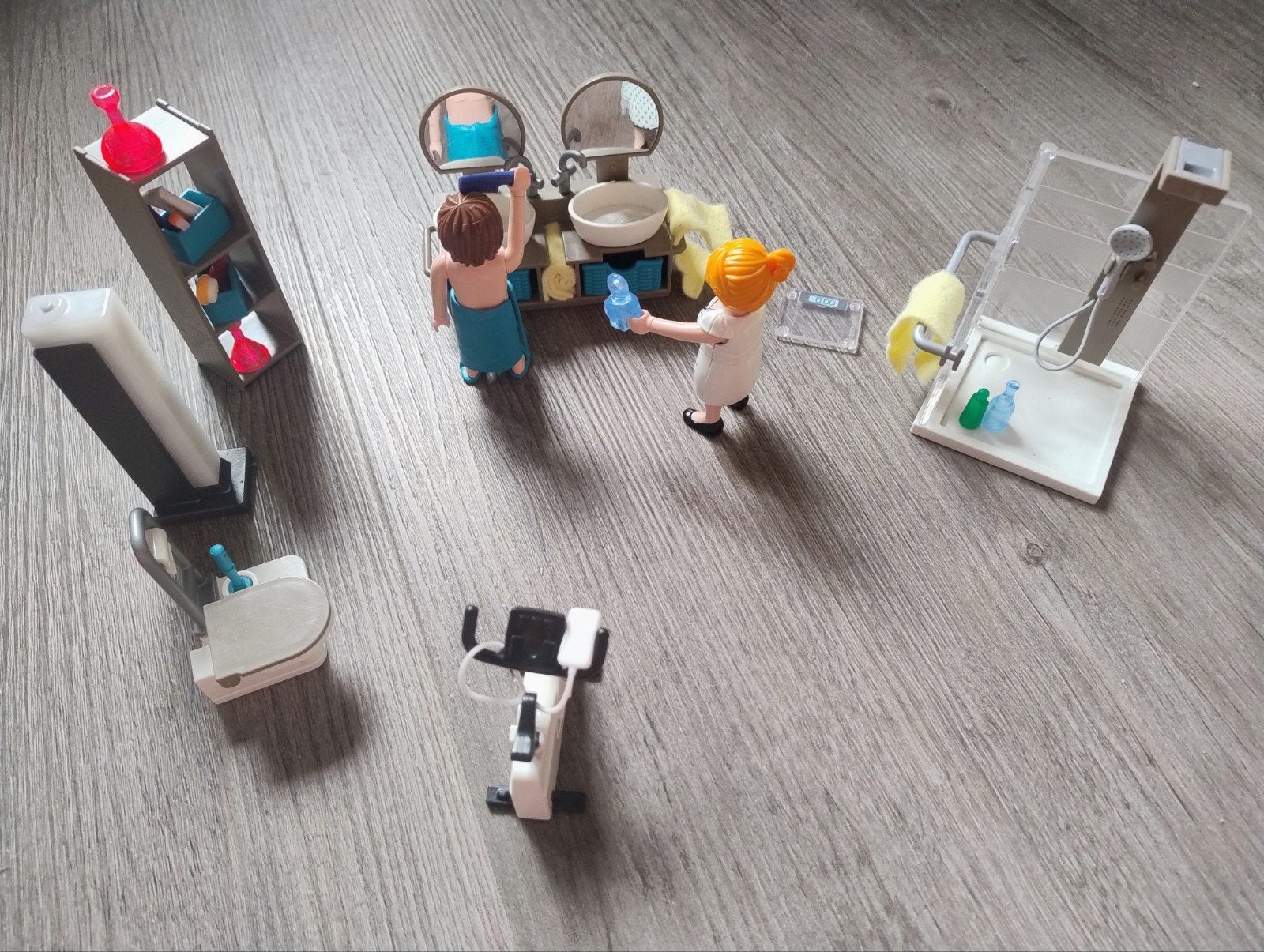 playmobil badkamer, Ophalen, Gebouw, Complete set, Zo goed als nieuw