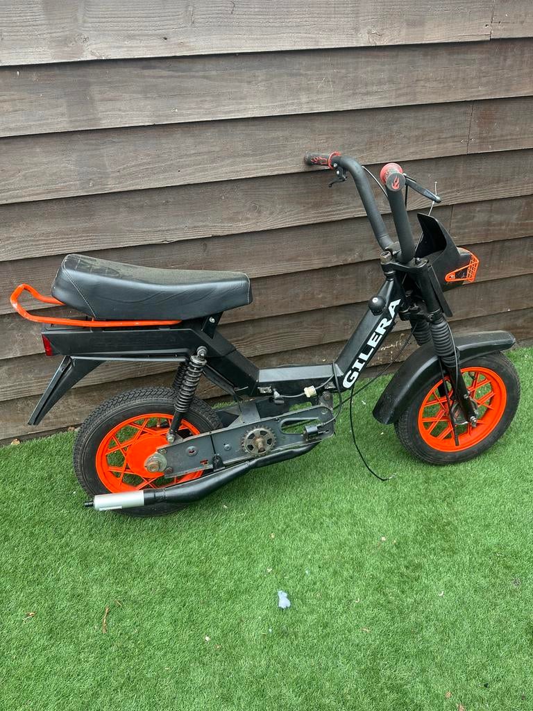 Gilera Citta Brommer - Zwart met Oranje Details, Fietsen en Brommers, Brommers | Puch, Gebruikt, Overige modellen, Ophalen of Verzenden
