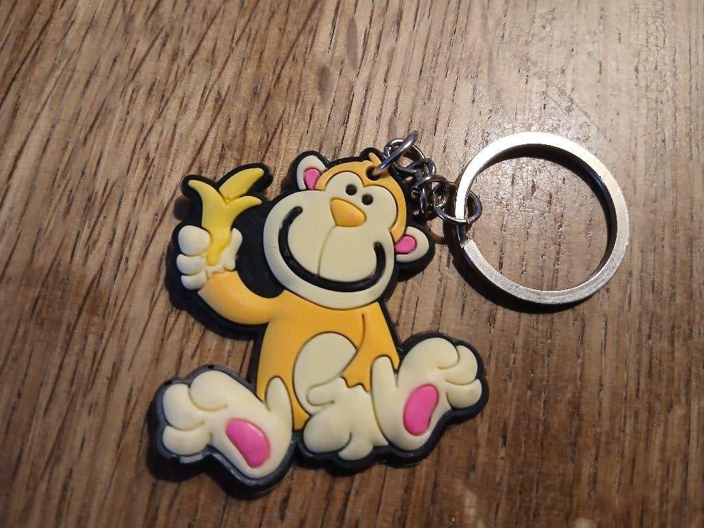 Sleutelhanger aap met banaan, Ophalen of Verzenden, Zo goed als nieuw, Dier of Natuur