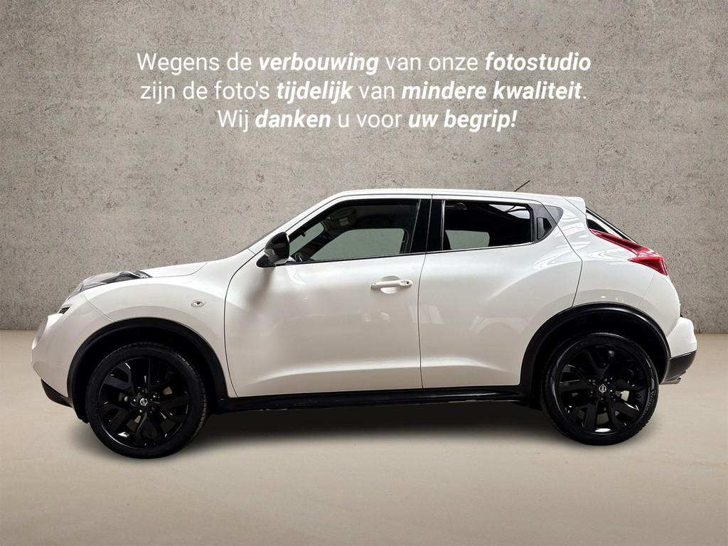 Nissan Juke 1.6 Sport Automaat (NAVIGATIE, CLIMATE, CAMERA,, Auto's, Nissan, Stof, Zwart, Wit, Origineel Nederlands