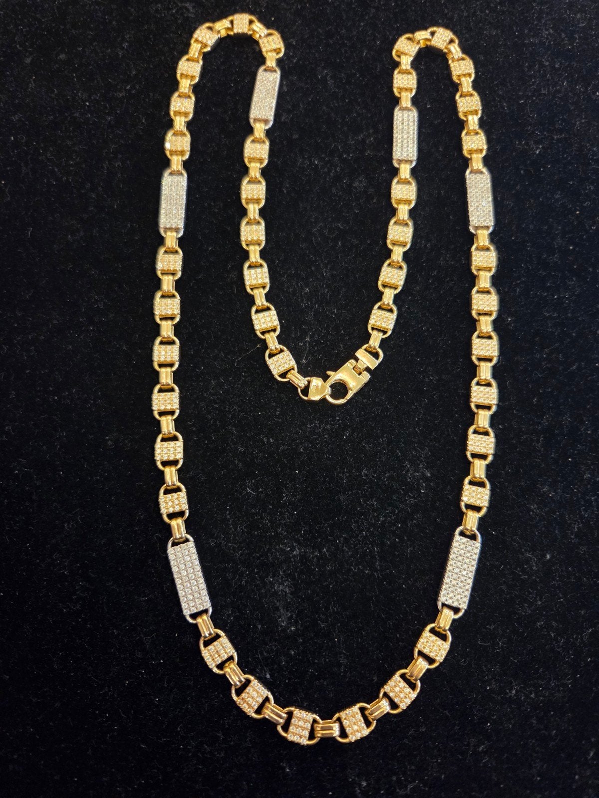 14 k gouden kingsley ketting 74,4 gram 72 cm, Ophalen of Verzenden, Nieuw, Goud, Goud