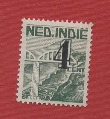 Treinen - Nederlands Indie - 340 - Spoorbrug - postfris, Verzenden, Postfris, Treinen