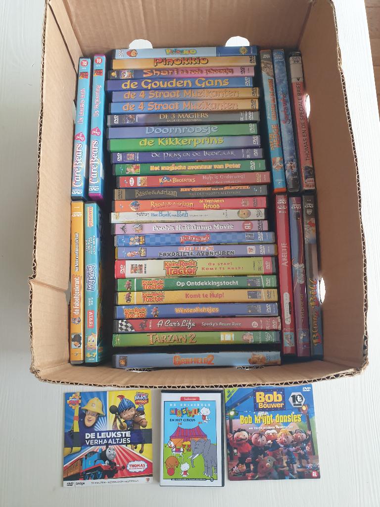 Dvd's kinderen 2,50 pst dvd  kinderdvd's, Avontuur, Alle leeftijden, Ophalen of Verzenden, Zo goed als nieuw