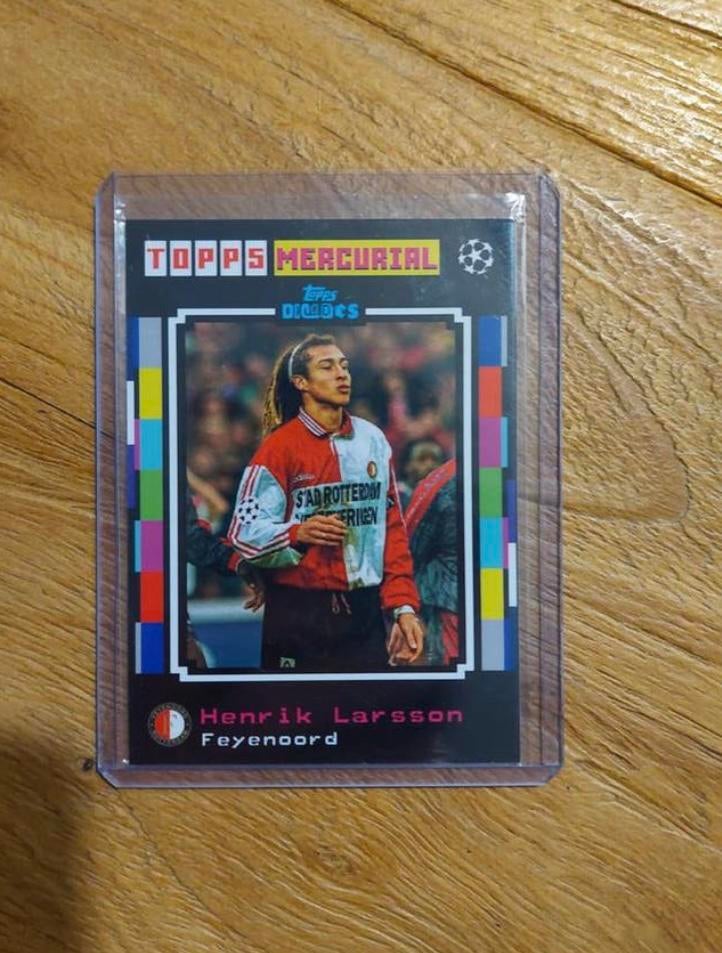 Henrik Larsson Feyenoord Topps Champions league, Ophalen of Verzenden, Zo goed als nieuw, Plaatje