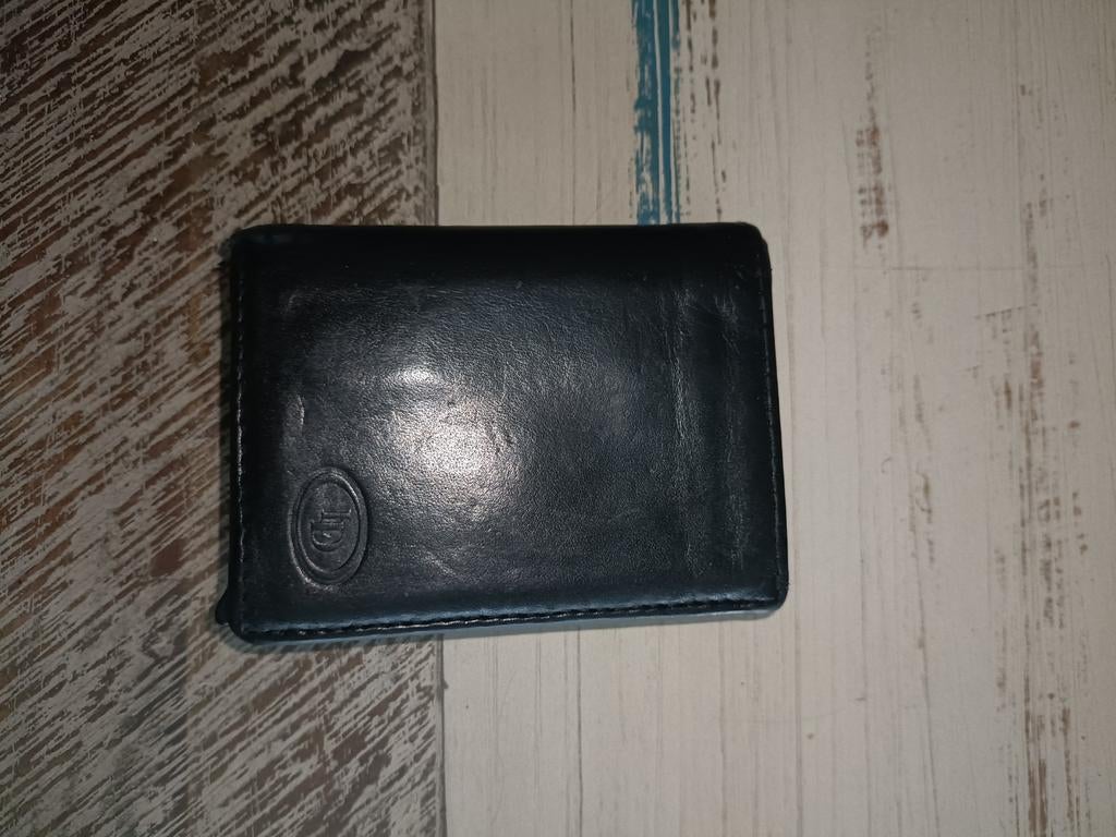 Zwart leren portemonnee. Handig voor pasjes, Overige merken, Gebruikt, Zwart, Ophalen of Verzenden