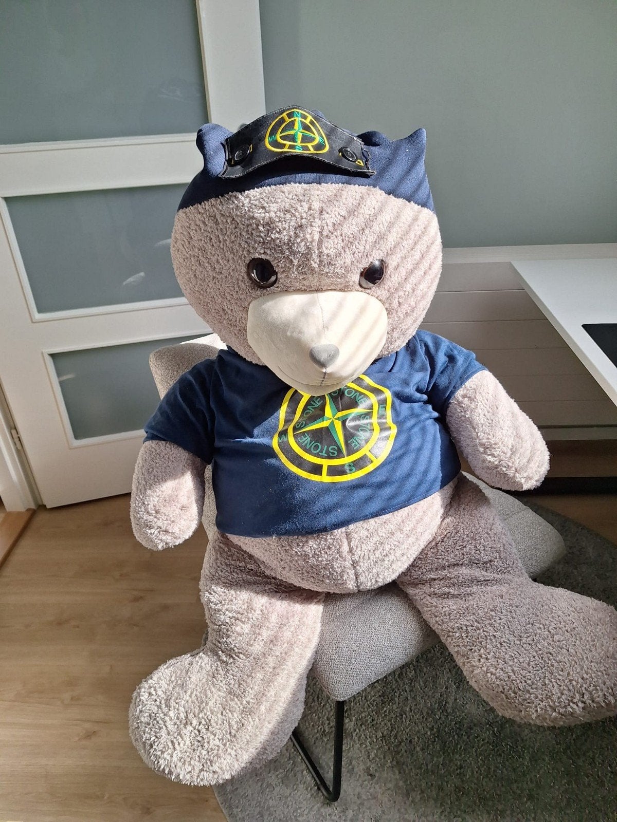 Exclusieve Stone Island Beer Knuffel - Zo goed als nieuw, Ophalen, Overige merken, Overige karakters, Beer